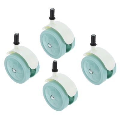 12Pcs Silent Stroller Wheels Swivel Replacement Parts Easy Detach Plugin Design Toddler Walker Accessories