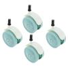 12Pcs Silent Stroller Wheels Swivel Replacement Parts Easy Detach Plugin Design Toddler Walker Accessories view 1