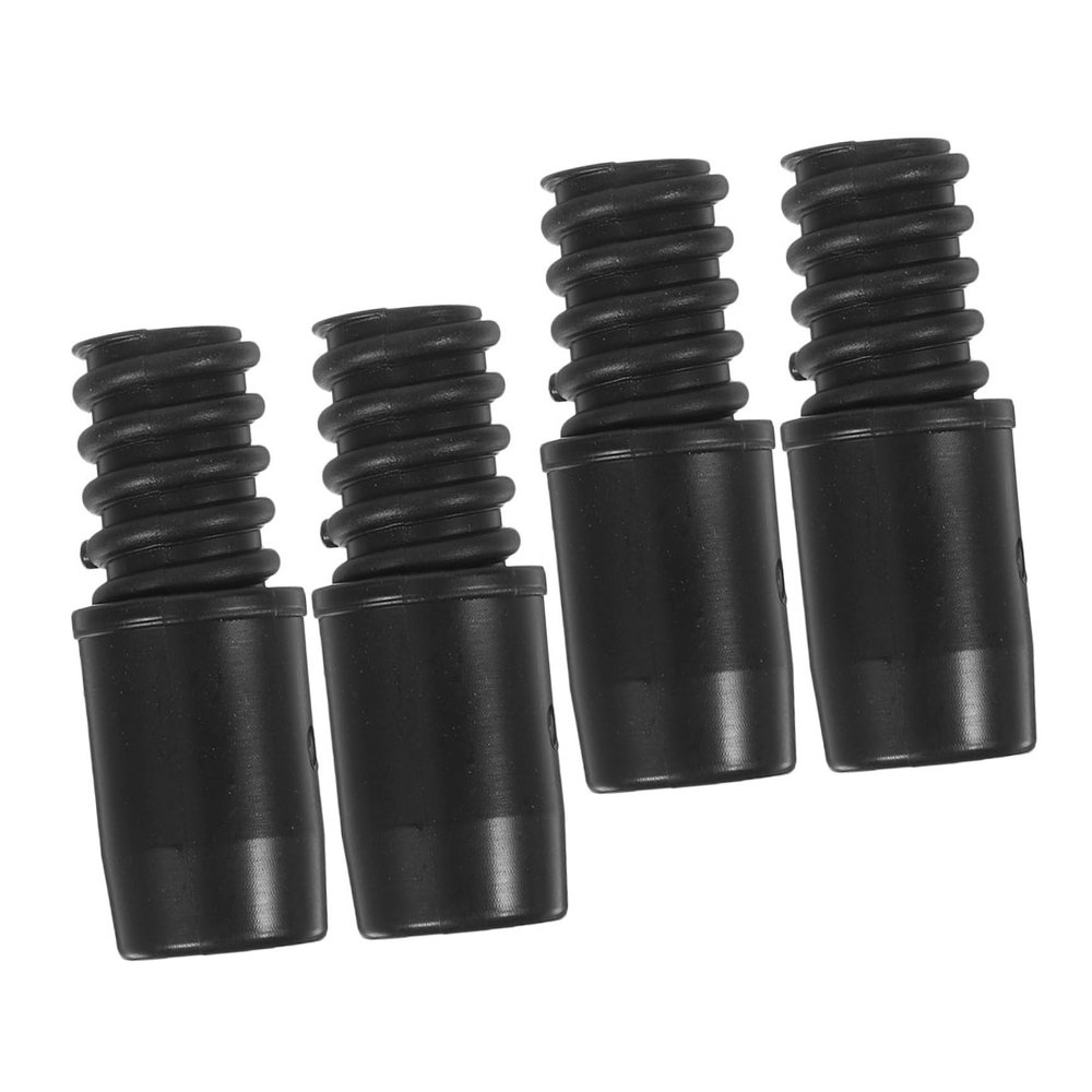 Cabilock Threaded Tip Repair Kit for Extension Poles 4pcs American Style 22mm Threaded Connectors for Metal Mop Broom Handles Household Cleaning Tools