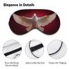 Sleep Eye Mask White Dove Open Wings Flying in The Air Sleep Mask Adjustable Strap Blindfold Eye Cover for Travel Yoga Nap Shift Work view 3