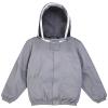 YHomU Gray Beekeeping Veil Jacket, Half-Body, Hooded, Breathable Polyester Beekeeper Suit with Pockets view 1