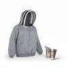 YHomU Gray Beekeeping Veil Jacket, Half-Body, Hooded, Breathable Polyester Beekeeper Suit with Pockets view 3