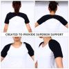 Alipis Black Xl Warm Shoulder Support Brace Sports Shoulder Protector Pad for Men and Women Anti-arthritis Strap for Gym and Daily Use view 3