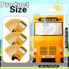 Kosiz 200 Pcs School Bus Goodie Bag Plastic School Bus Gift Snacks Candy Treat Bag with Handles for Birthday Baby Shower Party Favors Supplies view 3