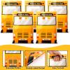 Kosiz 200 Pcs School Bus Goodie Bag Plastic School Bus Gift Snacks Candy Treat Bag with Handles for Birthday Baby Shower Party Favors Supplies view 4