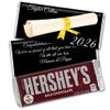 48 Pack Personalized Graduation Class Of 2026 Wrapped Hershey Milk Chocolate Bars For Custom Party Favors, Treat Bags, School Event Giveaways, Keepsakes & More (Yellow) - Diploma view 1