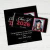 25 Pack Personalized Graduation Class of 2026 Candy Bar Wrapper Party Favors For Senior Gifts, Table Decoration, Dessert Tables & More - Red (Candy Not Included) view 1