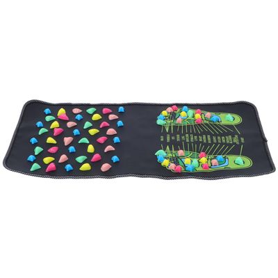 ZUNOXAZ Reflexology Foot Massage Mat with Acupressure Stones, Non-Slip 70x35cm Foot Sole Pressure Point Massager Pad for Plantar Fasciitis Relief and Relaxation at Home