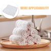 Cabilock 6pcs White Cotton Kitchen Dish Cloths 12-Layer Thick Muslin Wiping Towels Absorbent, Lint-Free, Oil-Resistant Multipurpose Washcloths for Home and Care view 3