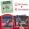 InIsaJace Swedish Dishcloths for Kitchen, 6PCS 250 Anniversary USA Swedish Dish Cloths Gift, Patriotic 1776-2026 Reusable Absorbent Dish Towel for Home Cleaning(7.8 X 7 Inches) view 3