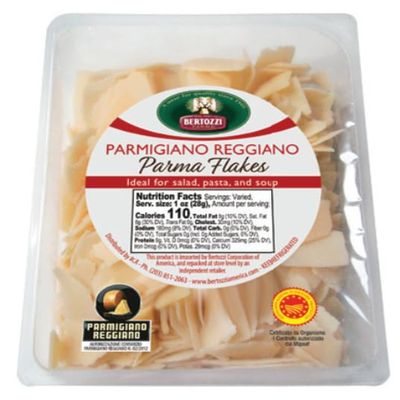 BERTOZZI Parmigiano Reggiano DOP Flaked Cheese Tray | 1 Pound Professional Grade for Home & Catering | No Fillers or Anti-Caking Agents | High Protein & Calcium | Imported from Italy