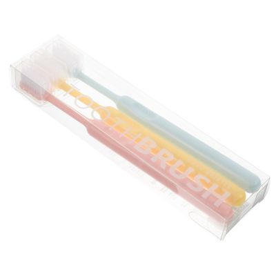 Alipis Soft Toothbrushes 3pcs with Crystal Case Manual Soft Bristle Toothbrushes for Adults Travel Portable for Sensitive Gums and Daily Oral Care
