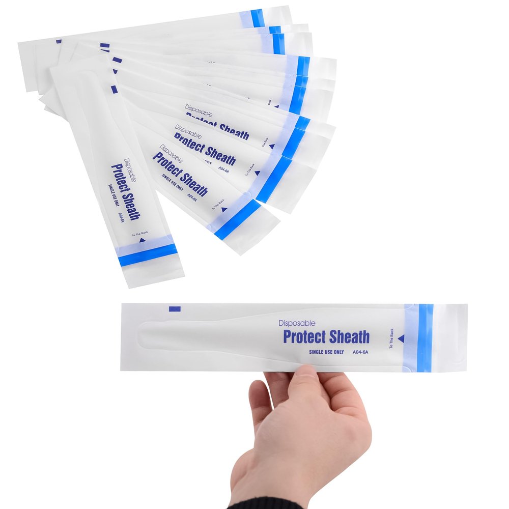 REEHUT A04-6A US 500 Pieces Intraoral Camera Disposable Sleeve Sheath Covers for 5.0 Mega Pixels 6 LED USB 2.0 Camera
