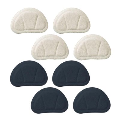 Cabilock Heel Cushion Pads for Women and Men, 4 Pairs Self-Adhesive Cuttable Heel Protectors, Non-Slip Sports Shoe Inserts for Blister Prevention and Improved Shoe Fit