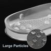 BEBEMOKO Silicone Heel Cup with Large Massage Particles Half Size Inserts 40-45 Cushion for Heels with Arch Support for Foot Comfort and Relief view 3