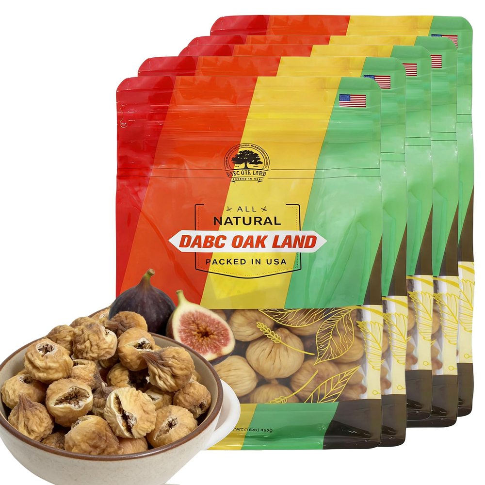 80OZ Dried Figs Sunny-Dried Fruit Packs No Added Sugar, No Sulfites, No Preservatives | Vegan, Non-GMO, Gluten-Free | Naturally Sweet Whole Dried Figs for Snacking Baking 5LB Bag