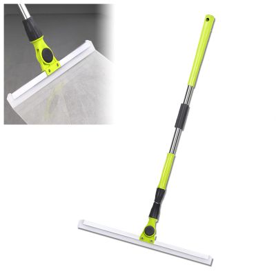 Floor Squeegee for Concrete Floor, with 51 Long Handle Silicone Broom, Silicone Broom for Smooth Floors,Rugs,Windows,Small:35130cm