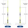 Floor Squeegee for Concrete Floor, with 51 Long Handle Silicone Broom, Silicone Broom for Smooth Floors,Rugs,Windows,Small:35130cm view 2