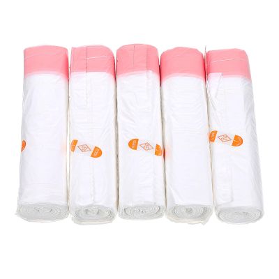 Cabilock Heavy-duty Drawstring Trash Bags 45x50cm, 5pcs Thick Plastic Rubbish Bags for Home Waste Disposal, Multipurpose Garbage Liners with Tight Closure, Suitable for Kitchen