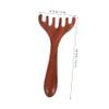 HOODANCOS 2pcs Wooden Scalp Massager Gua Sha Rake Manual Hair and Facial Massage Tool for Stress Relief and Relaxation, Portable Handheld Comb for Scalp and Eye Massage view 2