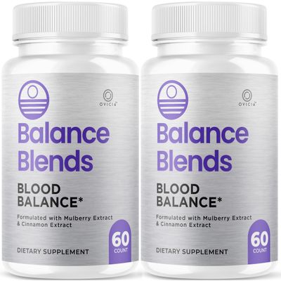 (2 Pack) Balance Blends Capsules - Official BalanceBlends Pills Advanced Premium Formula Support Maximum Strength, All Natural Ingredients for Overall Health & Wellness, 120 Capsules for 2 Months