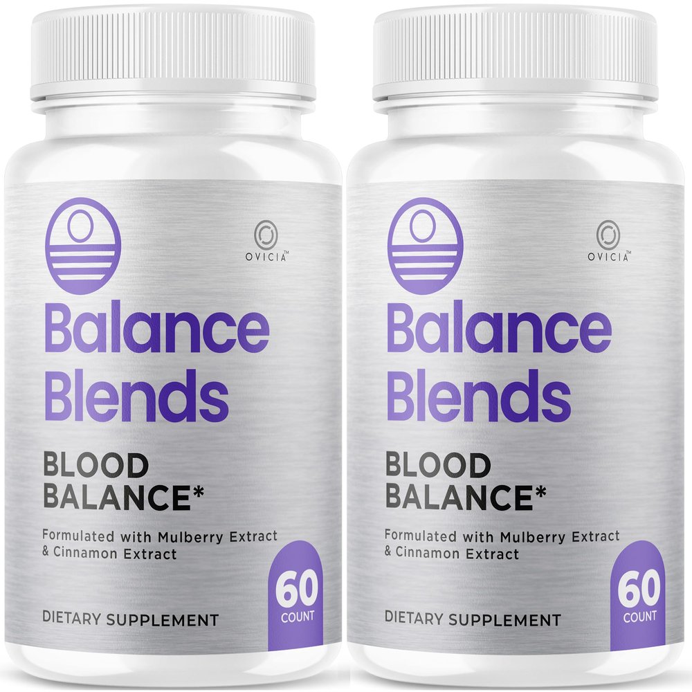 (2 Pack) Balance Blends Capsules - Official BalanceBlends Pills Advanced Premium Formula Support Maximum Strength, All Natural Ingredients for Overall Health & Wellness, 120 Capsules for 2 Months