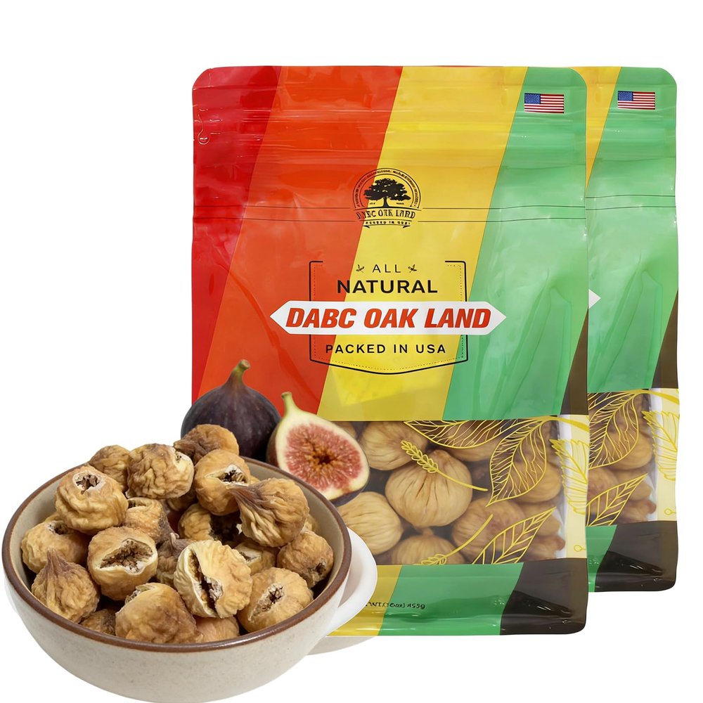 32OZ Dried Figs Sunny-Dried Fruit Packs No Added Sugar, No Sulfites, No Preservatives | Vegan, Non-GMO, Gluten-Free | Naturally Sweet Whole Dried Figs for Snacking Baking 2LB Bag