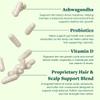 ALODIA Hair and Scalp Vitamins - Vegan Hair Growth Supplements for Women, Natural Formula with Biotin, Collagen, Ashwagandha & Saw Palmetto for Regrowth, Thickening and Scalp Health - 3 Pack view 2