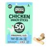 Mighty Spark Chicken Snack Sticks 4 oz Mighty Sparks Chicken Sticks Teriyaki Inspired Protein Snack Single Pack with bag clips view 1