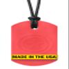 ARK Super Star, Chew Necklaces for Sensory Kids and Adults, Oral Fidget for Autism, ADHD, SPD, Anxiety, Medical-Grade Sensory Chew Necklace, XXT, Very Firm, Translucent Red view 1