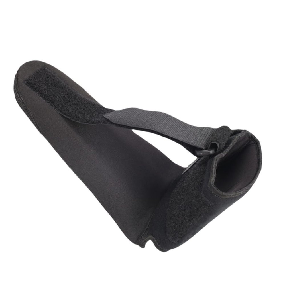 SAFIGLE Adjustable Foot Drop Brace Foot Droop Corrector for Men and Women with Toe Stabilizer for Walking and Sleeping (black L)