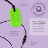 ARK Super Star, Chew Necklaces for Sensory Kids and Adults, Oral Fidget for Autism, ADHD, SPD, Anxiety, Medical-Grade Sensory Chew Necklace, Standard, Softest, Translucent Green view 3