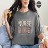 Tickle Stitch The Healing Garden Nurse | Floral Shirt for Women T-Shirt Red view 4