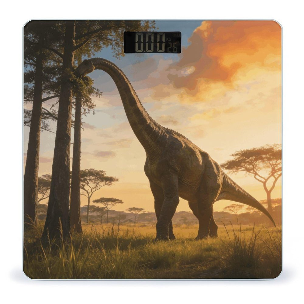 Long-Necked Giant Beast Smart Body Weight, Highly Accurate Digital Weighing Scale with Large LCD Display, Durable Weight Scale for Home Use, Measures Weight Up to 400 Lb/180kg