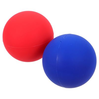 JOYOFREELY 2pcs Silicone Massage Balls 63mm Round Dense Roller Balls for Fitness and Yoga Myofascial Release Foot and Back Massage Tool for Home and Gym Use