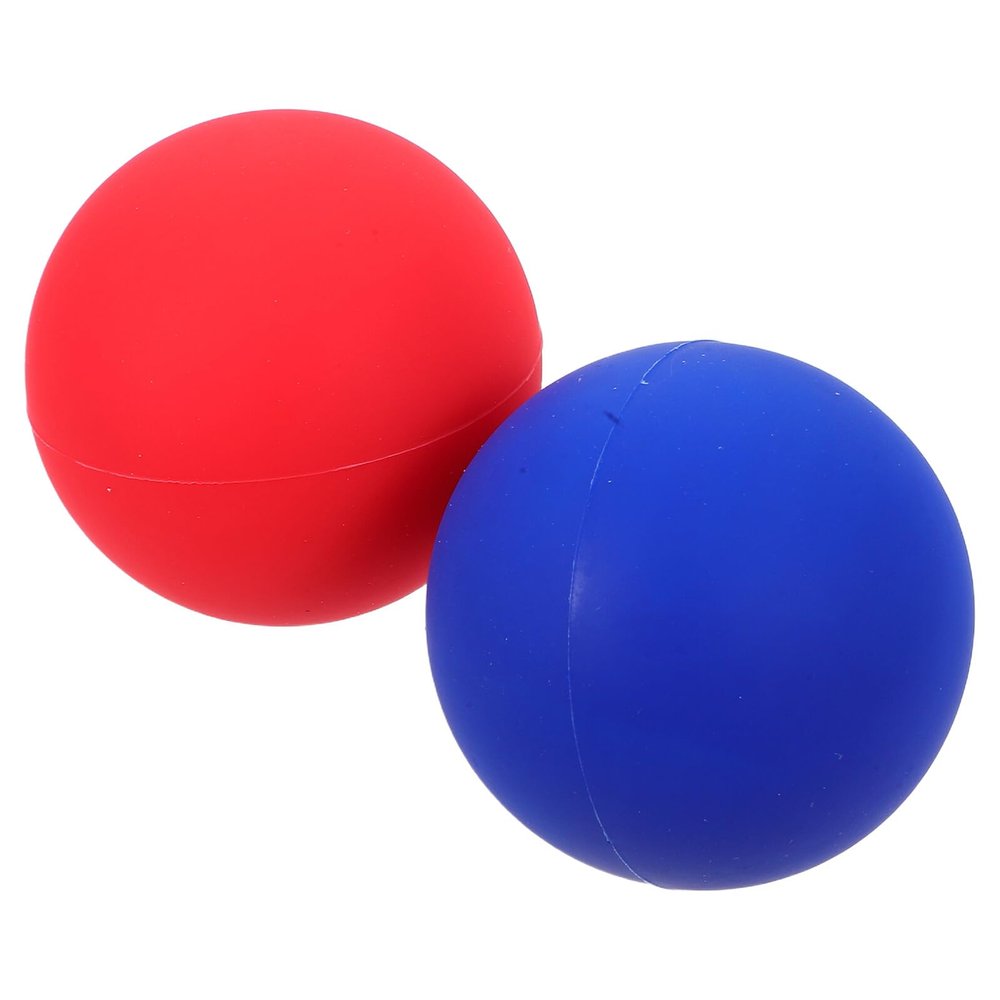 JOYOFREELY 2pcs Silicone Massage Balls 63mm Round Dense Roller Balls for Fitness and Yoga Myofascial Release Foot and Back Massage Tool for Home and Gym Use