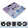 Pansy Purple Oxford Blue Branches Birds Flowers Smart Body Weight, Highly Accurate Digital Weighing Scale with Large LCD Display, Durable Weight Scale for Home Use, Measures Weight Up to 400 Lb/180kg view 3