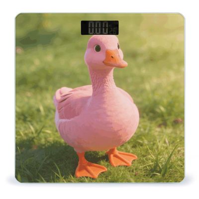 Pink Goose Smart Body Weight, Highly Accurate Digital Weighing Scale with Large LCD Display, Durable Weight Scale for Home Use, Measures Weight Up to 400 Lb/180kg