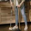 KHBUAB Universal Extendable Mop Handle Pole 4-Section Stainless Steel Broom Shaft Replacement with American Threading for Home and Office Cleaning Accessories view 4