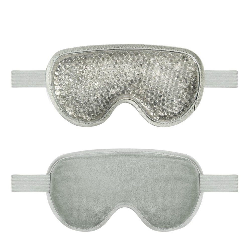 WAGJIA Reusable Gel Ice Cooling Eye Mask, Cold & Hot Therapy Mask for Sleep, Soft Comfortable Eye Cover for Puffy Eyes Fatigue, Sinuses & Migraines Treatment(Grey)