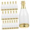 Kichvoe 20pcs Mini Sparkling Wine Bottle Candy Containers Gold Wedding Birthday Party Favor Boxes Creative Holiday Treat Packaging view 1