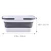 NUSITOU Portable Foldable Plastic Mop Bucket 15l with Handle, Large Collapsible Cleaning Bucket for Home Use and Laundry, Multipurpose Washing Tub for Household Cleaning Tasks view 2