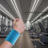 NineLife Basics 4 Pcs Sports Wristbands, Blue, Sweat Absorbent and Comfortable Polyester Wrist Bands, Suitable for Gym, Running, Cycling view 3
