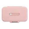 STOBAZA Weekly Portable Pill Organizer Large 7-Compartment Sealed Medicine Case for Travel and Daily Use, Pink Compact Pill Storage Box for Purse and Small Medicine Container view 1
