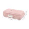 STOBAZA Weekly Portable Pill Organizer Large 7-Compartment Sealed Medicine Case for Travel and Daily Use, Pink Compact Pill Storage Box for Purse and Small Medicine Container view 2