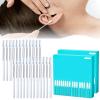 48 Pcs Earwax Removal Adhesive Swabs - 2026 Enhanced Silicone Ear Wax Removal Tool, Gentle & Safe Sticky Ear Cleaner Stick for All Ages, Large Reusable Ear Cleaning Kit with Dust-Proof Case (L) view 1