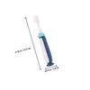 Cabilock Toothbrush 3pcs Set with Soft Bristles Cartoon Manual Tooth Brush for Ages 3-12, Gentle Cleaning Dental Care for Teeth, Colorful Blue Yellow Red Brushes Random Color view 2