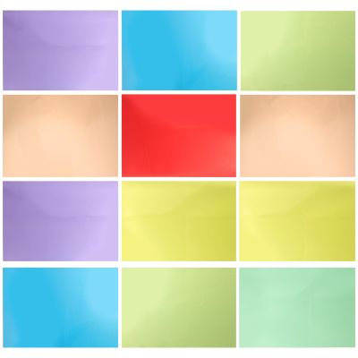 KALLORY 14 Sheets Multicolored Cellophane Sheets Craft Material Translucent Plastic Paper for DIY Art Projects A4 Size Red Orange Yellow Green Blue Purple
