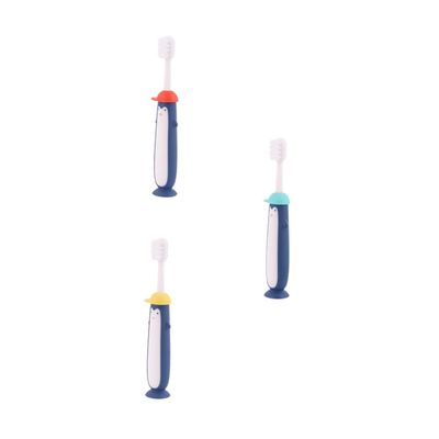 Cabilock Soft Bristle Toothbrush 3pcs, Cartoon Manual Toothbrush Set for Ages 3-12, Colorful Oral Care Tools and Dental Cleaning Random Color