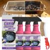 Fast-Acting Heavy-Duty Grill Degreaser Spray, BBQ Degreaser Cleaner Heavy Duty, Quick Foaming, For Barbecue Grills, Smoky Stains, Burnt Food & Grease (3 PCS)